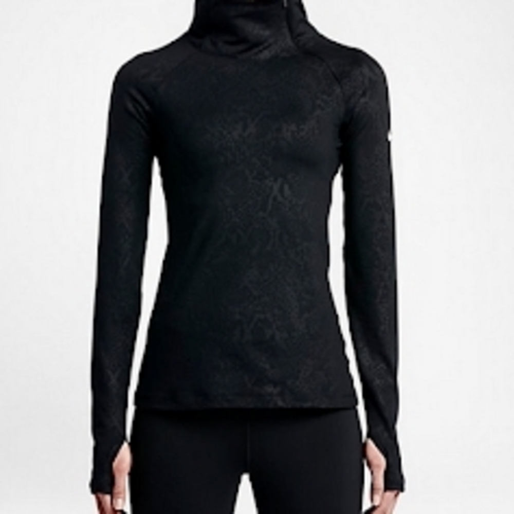 Nike Hyperwarm Black Vixen Snakeskin Top/ Sweatshirt